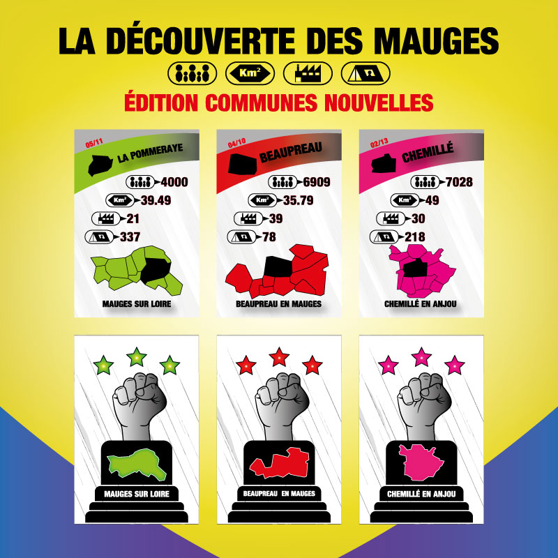 La découverte des Mauges deu de cartes la découverte des Mauges par Laser Percussion